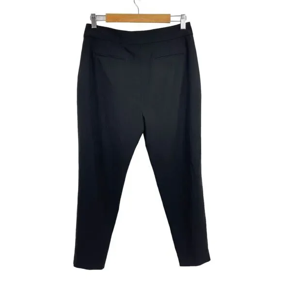 All Saints Dala Trousers Slacks Career Pants Pleated Black Womens Size 6 Tapered - Picture 6 of 13
